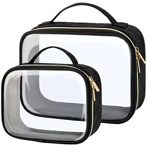 PACKISM Clear Makeup Bags - TSA Approved Toiletry Bag