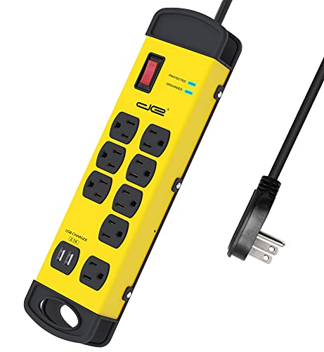 Digital Energy Surge Protector Power Strip with USB Ports