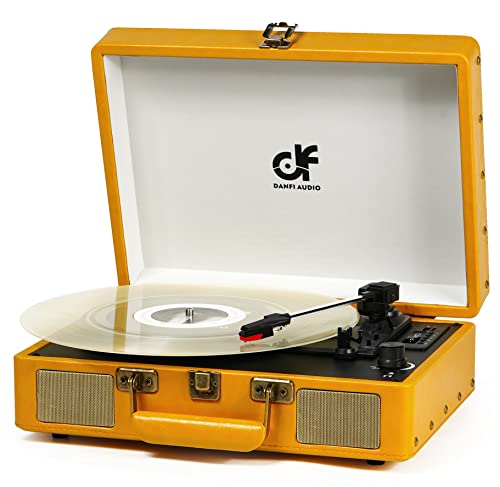 Portable Vintage Bluetooth Suitcase Record Player