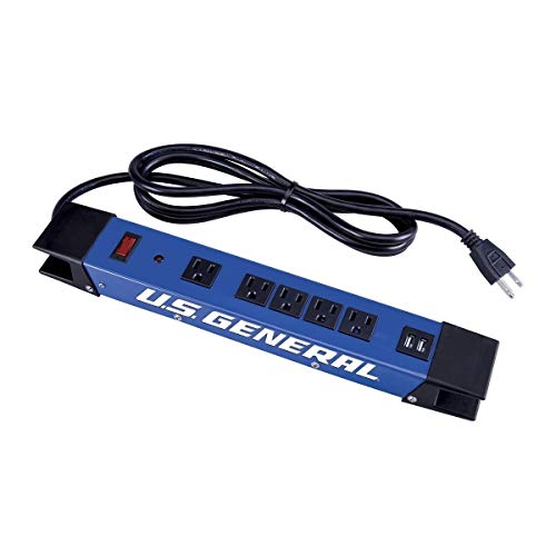 5 Outlet Heavy Duty Magnetic Power Strip