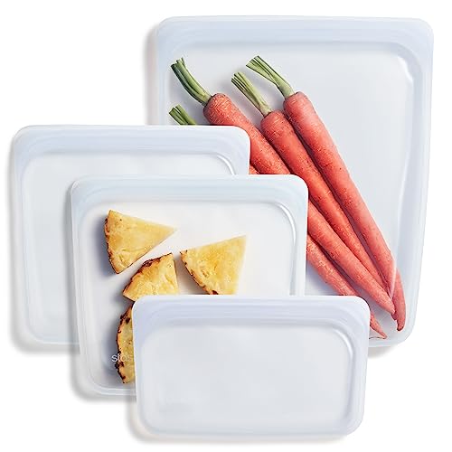 Stasher Reusable Silicone Storage Bag 4-Pack