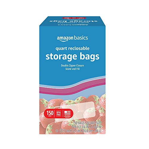 Amazon Basics Quart Food Storage Bags