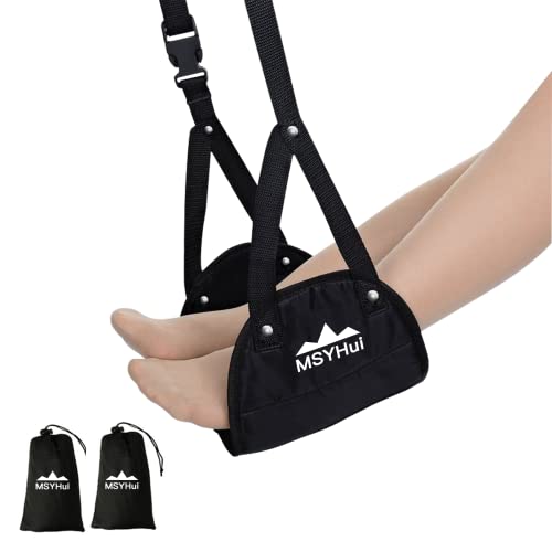 Adjustable Airplane Foot Hammock for Travel Comfort