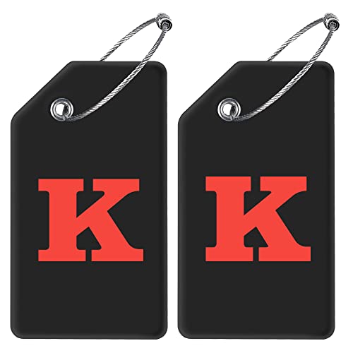 Initial Luggage Tag - Set of 2