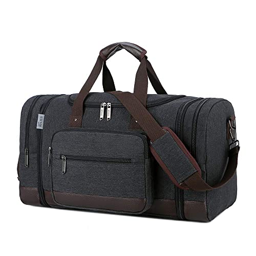 Wohlbege Canvas Travel Tote Weekend Bag