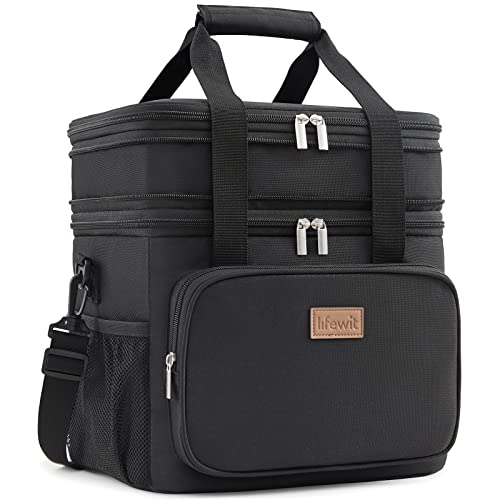 Lifewit Lunch Box for Men Women Double Deck Lunch Bag