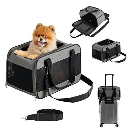 Lesure Cat Carrier Airline Approved - Dog Carrier for Small Dogs