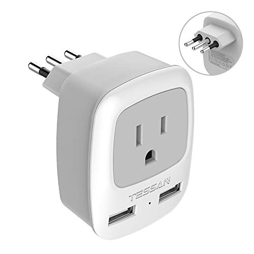 TESSAN Italy Travel Power Adapter