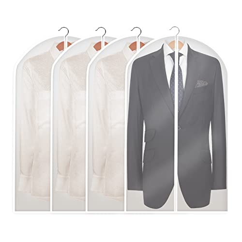 Garment Bags for Storage Suit Bags - 4-Pack