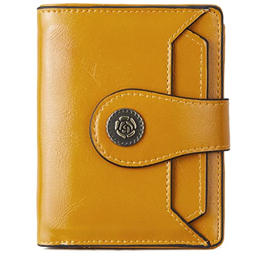 Small RFID Blocking Leather Wallet for Women