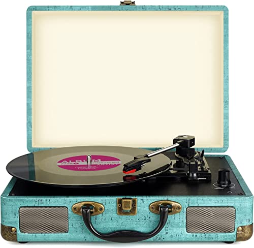 Vintage Record Player with Bluetooth