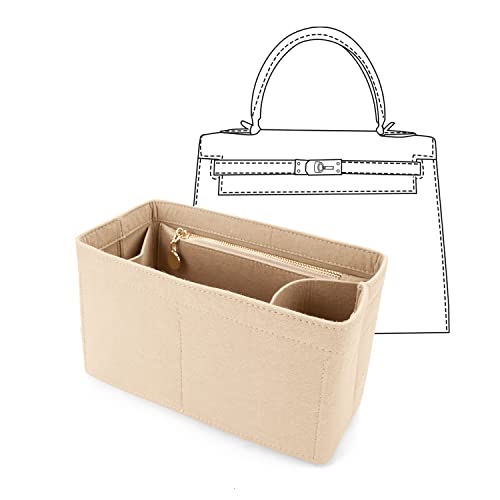 LEXSION Felt Purse Organizer Insert for Handbags (Kelly 35)