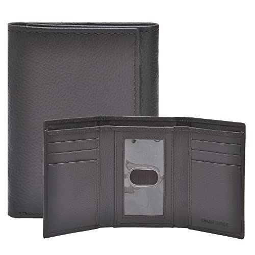 ESTALON Brown Trifold Leather Wallet - Stylish and Functional