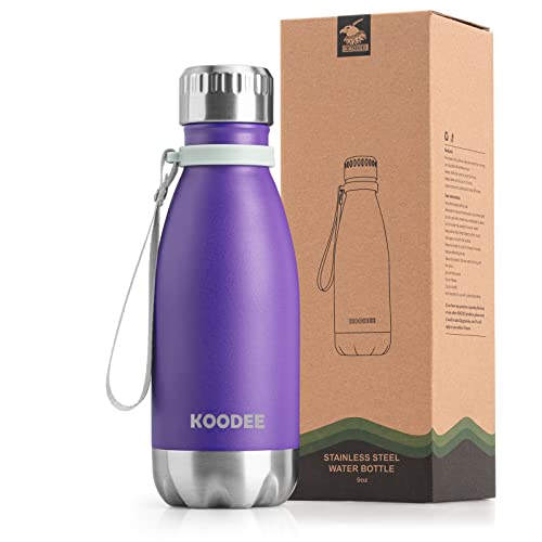 Koodee 9 oz Stainless Steel Insulated Water Bottle