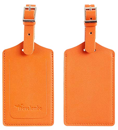 Hot Orange Luggage Tag for Women and Kids