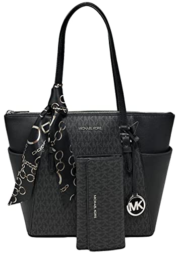 Michael Kors Charlotte Zip Tote with Wallet and Scarf