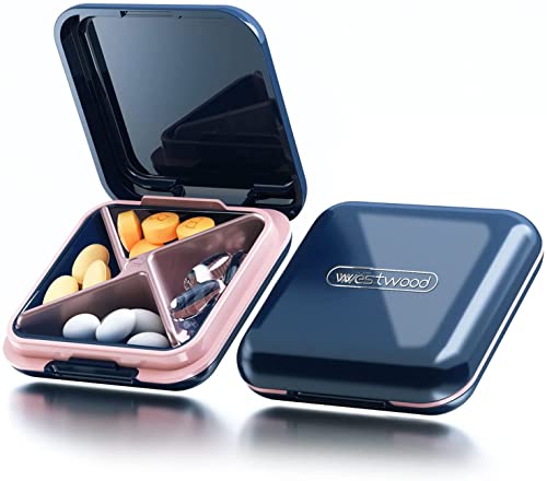 Portable Travel Pill Case - Dtouayz Compact Pill Container