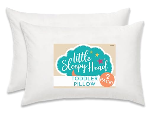 Little Sleepy Head Toddler Pillow - Soft Hypoallergenic Pillow for Kids