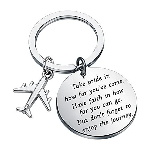 FUSTMW Airplane Keychain Pilot Gifts