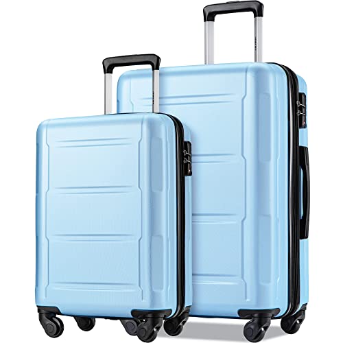 Merax 2-Piece Carry On Luggage Set with Spinner Wheels