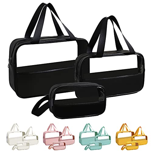 Clear Travel Toiletry Bag Set for Men and Women