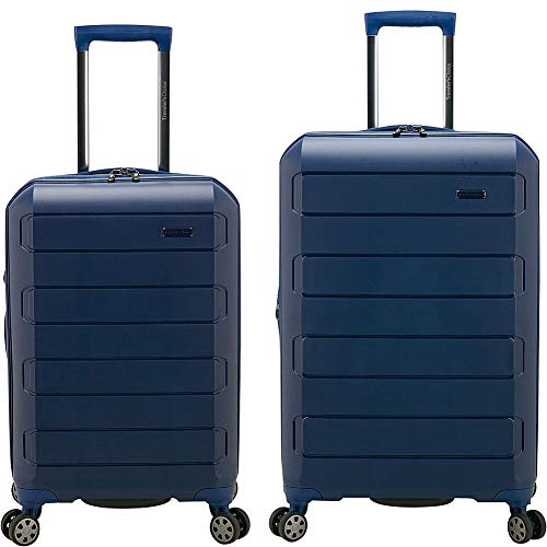 Pagosa Indestructible Spinner Luggage - Navy, 2-Piece Set (22/26)