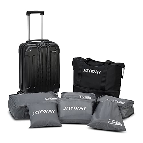 Joyway Carry on Luggage 8-Piece Travel Set