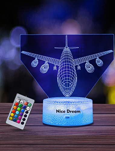 Nice Dream Airplane Night Light for Kids