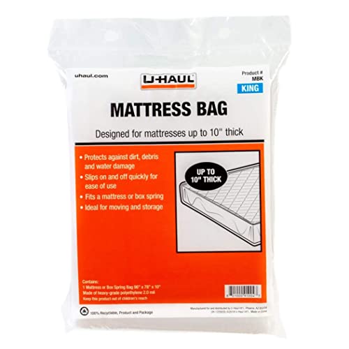 U-Haul King Mattress Bag – Moving & Storage Cover