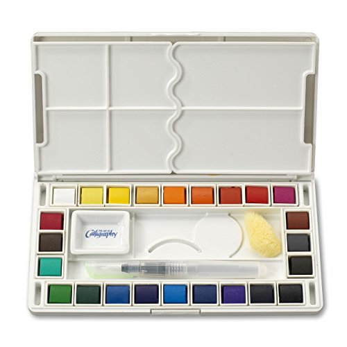 Jerry Q Art 24 Assorted Water Colors Travel Pocket Set