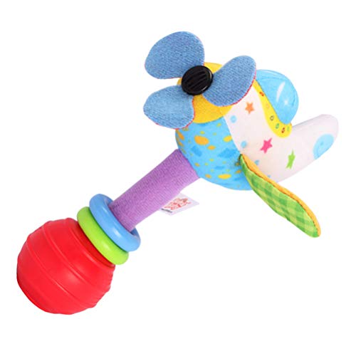 Toyvian Baby Soft Rattles Toy Airplane