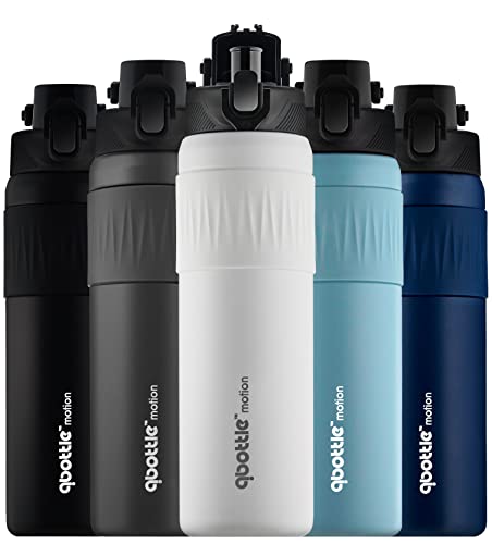 qbottle Stainless Steel Water Bottle with Spout Lid