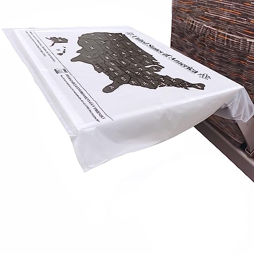 Airplane Travel Essentials Tray Tablecloth, 10 Pack, Disposable