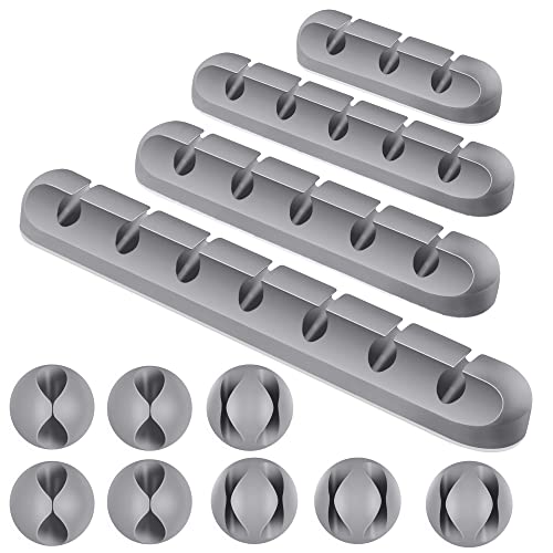 COOCAT Cable Clips Gray - Keep Your Cables Organized