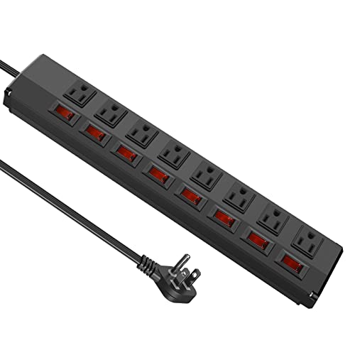 Metal Power Strip with Individual Switches