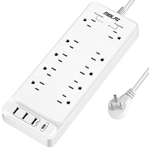 Fast Charging Power Strip Surge Protector with USB