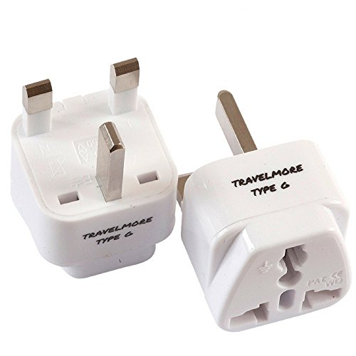 2 Pack UK Travel Adapter