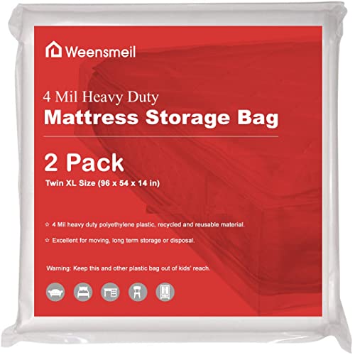 Heavy Duty Mattress Bags for Storage - Twin XL Size