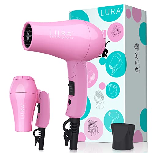 Portable Travel Hair Dryer with Folding Handle