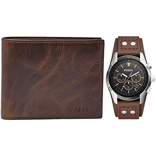 Fossil Men's Wallet and Watch Set