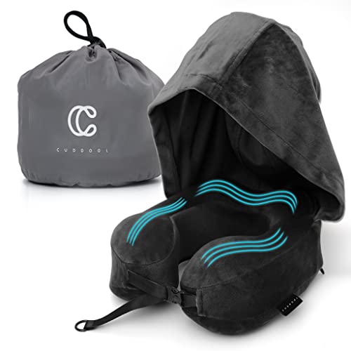 Cuddool Hoodie Neck Pillow - Memory Foam Travel Pillow