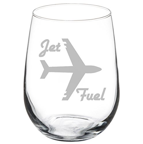 Airplane Pilot Wine Glass