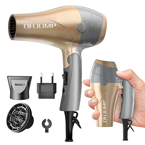 OHJUMP Mini Travel Hair Dryer