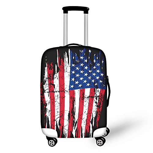 USA Flag Luggage Covers Protector Elastic Spandex Baggage Case