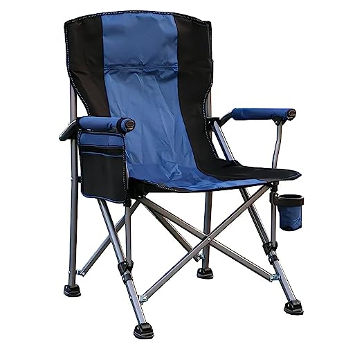 Heavy Duty Portable Camping Chair with High Back and Armrests