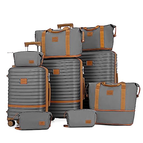 Joyway 3 Piece Suitcase Sets with Spinner Wheels and TSA Lock