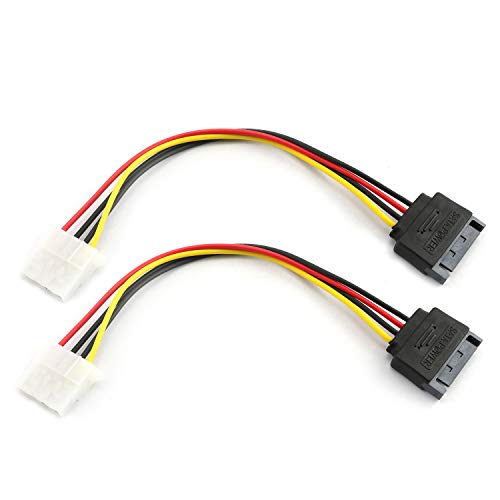 RLECS SATA Male to IDE Molex Power Adapter Cable