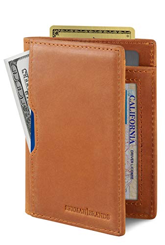 SERMAN BRANDS Mens RFID Blocking Wallet - California Desert 5.0