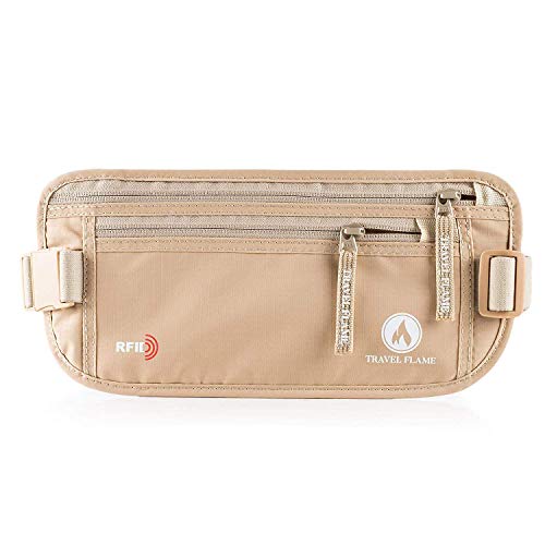 Travel Money Belt with RFID Blocking - Secure and Waterproof