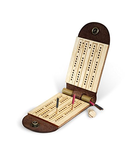 Walnut Studiolo Travel Cribbage Board